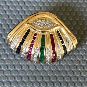 Marked 14k gold tested big pendant